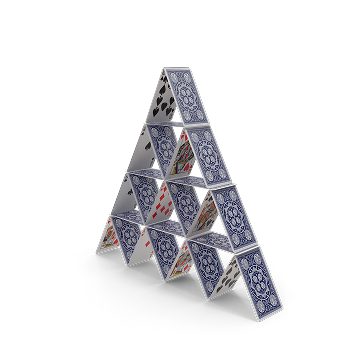 house made from cards