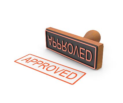 approved stamp icon
